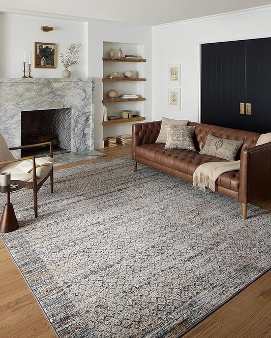 Loloi Monroe Collection MON-03 Grey/Multi 2'-6" x 7'-9" Runner Rug