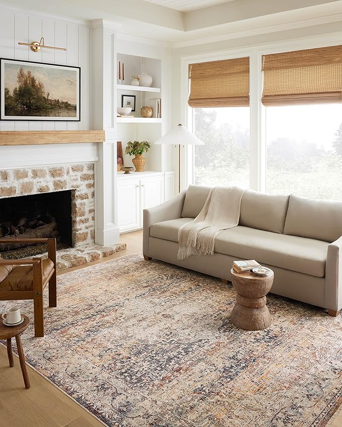 Loloi Sorrento Collection SOR-04 Natural/Multi 2'-7" x 10'-0" Runner Rug
