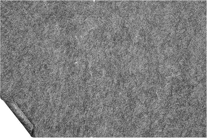VEVOR Rug Pad Without Slip Resistance, 1/4" Thick 4'x6'(7.875' Actual) Dual Surface Protective Cushioning Carpet Pad, Polyester Felt + Latex, 1-2㎡ Area Carpet Padding Rug Cushion for All Floors, Gray