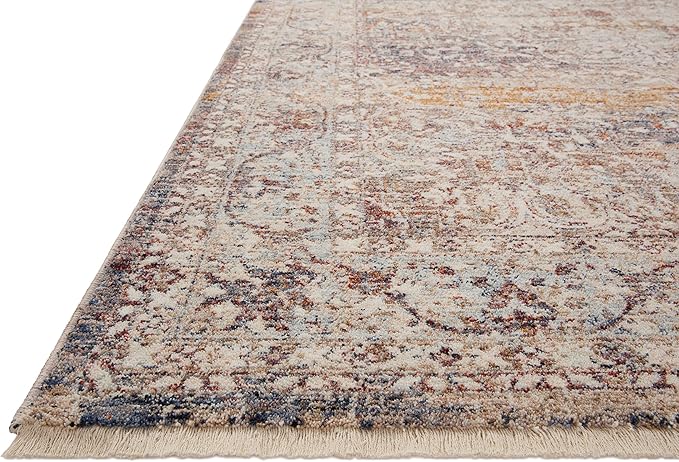 Loloi Sorrento Collection SOR-04 Natural/Multi 3'-11" x 5'-7" Accent Rug