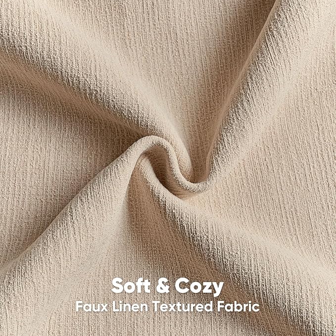 FUTEI Dusky Pink Chenille Decorative Throw Pillow Covers 16x16 Inch Set of 2,Soft Cozy Faux Linen Textured Cushion Case,Farmhouse Home Decor for Couch Living Room