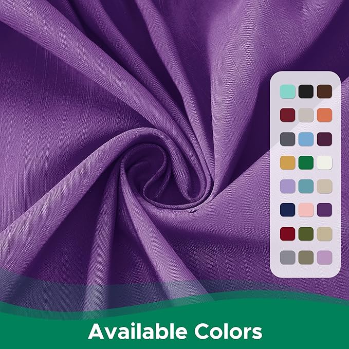 Biscaynebay Wrap Around Bed Skirts for King & Cal King Beds 15" Drop, Eggplant Adjustable Elastic Dust Ruffles Easy Fit Wrinkle & Fade Resistant Silky Luxurious Fabric Machine Washable