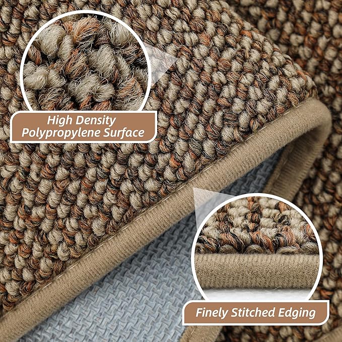 BEQHAUSE Hallway Runner Rugs 2.6x8, Hallway Rug Non-Slip Washable(Rolled-Up NO Creases), Runner Rug Absorbent Stain Resistant Hall Rug Carpet Runner, Entryway Rugs Floor Mat Laundry Room Rugs, Taupe