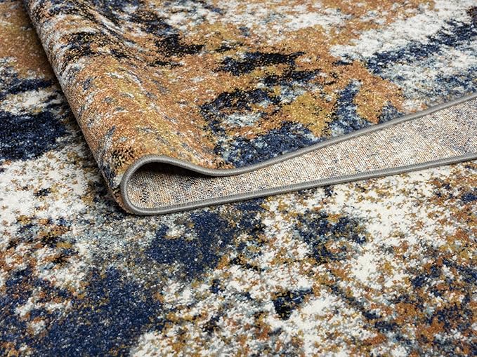 Keen Home Design Area Rugs - 3x5 Non-Shedding, Abstract Rugs for Kitchen, Living Room, Bedroom, Dining Room, Entryway - Size: 3' x 5', Multi
