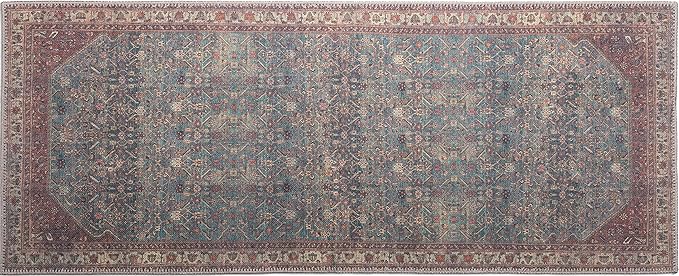 RugOver Machine Washable Area Rug, Pet-Friendly and Non-Slip Indoor Carpet for Kitchen, Bathroom, Living Room, Home Floor Decoration(Barn/Pine, 2'6" x 6'6")