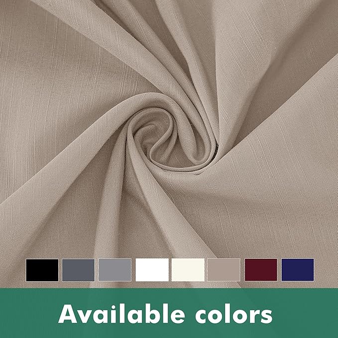 Biscaynebay Wrap Around Bed Skirts with Split Corners for Queen Beds 16" Drop, Light Camel Elastic Dust Ruffles Adjustable Easy Fit Wrinkle & Fade Resistant Silky Luxurious Fabric Machine Washable