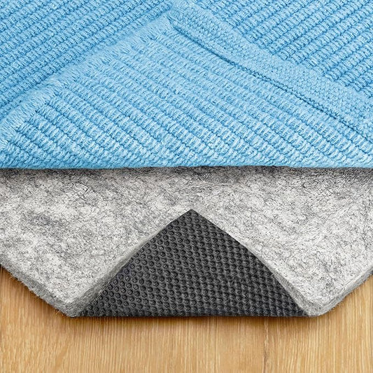 RUGPADUSA - Dual Surface - 4'x6' - 3/8" Thick - Felt + Rubber - Enhanced Non-Slip Rug Pad - Adds Comfort and Protection - for Hard Surface Floors