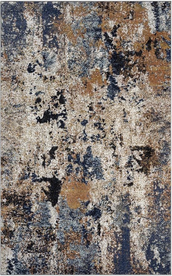 Keen Home Design Area Rugs - 3x5 Non-Shedding, Abstract Rugs for Kitchen, Living Room, Bedroom, Dining Room, Entryway - Size: 3' x 5', Multi