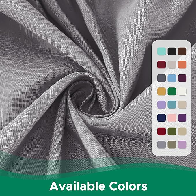 Biscaynebay Wrap Around Bed Skirts for Queen Beds 22" Long Drop, Silver Grey Adjustable Elastic Dust Ruffles Easy Fit Wrinkle Resistant Silky Luxurious Fabric Machine Washable