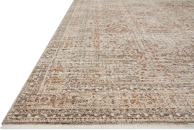 Loloi Angela Rose Blake Collection BLA-06 Oatmeal/Spice 2'-0" x 3'-0", .25" Pile Height, Fringe, Accent Rug