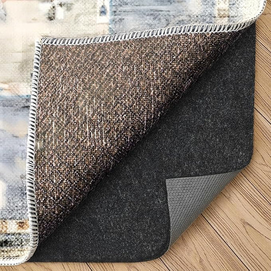 Felt Rug Pad, 2 x 10 Ft Rubber Non-Slip Rug Pad Gripper, Keep Rugs Secure and in Place, Extra Strong Under Carpet Mat Cushion - for All Floors