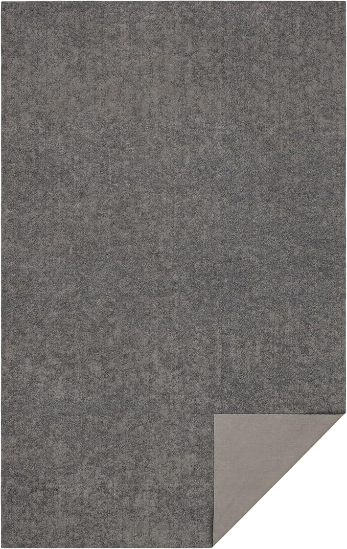 Mohawk Home 9’ x 12’ Non Slip Grip Rug Pad 1/8" Low Profile Felt Cushion + Rubber Gripper, Great for High Traffic Areas - Safe for All Floors