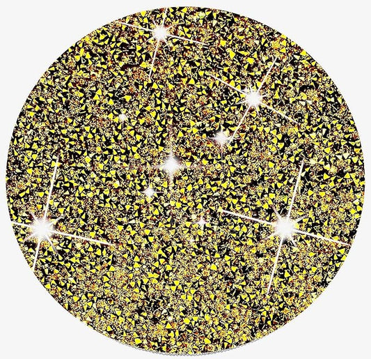 Gold Placemats Gold Heat Resistant Mat Crushed Diamond Decor Rhinestone Decor Fall Decorations for Home Bling Sparkly Mat 15 inch-1Pcs