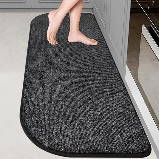Washable Kitchen Rug 24" x 70" / 60cm x 180cm, Non Slip Kitchen Mat for Floor, Absorbent Indoor Entryway Runner Rug for Laundry, Bathroom, Bedroom (Roll Packing)