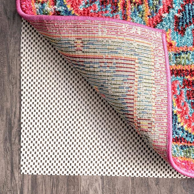 nuLOOM 12' x 15' Non-Slip Gripper Rug Pad, Cushioned for Comfort & Floor Protection, Skid Resistant Pads for Hard Floors Under Carpet Mat Cushion, Customizable Protection