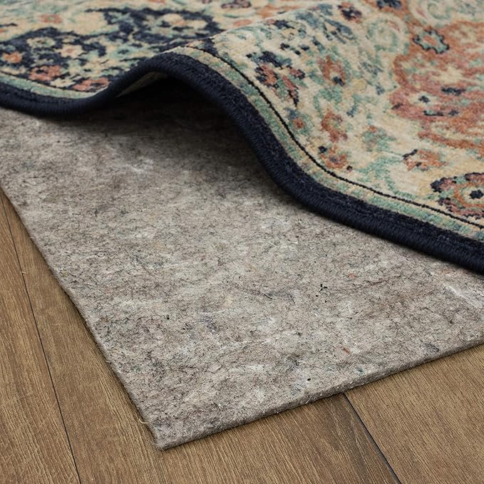 Mohawk Home 7' 8" x 10' 4" Non Slip Grip Rug Pad 1/4 Thick Felt + Rubber Backing - Dual Surface Safe for All Floors