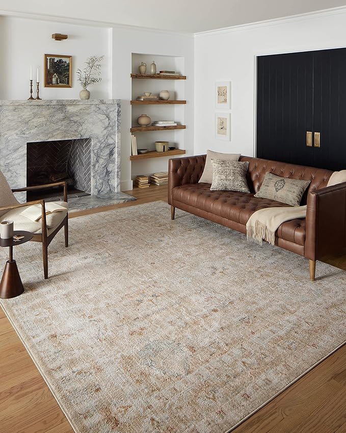 Loloi Monroe Collection MON-05 Sand/Sunrise 2'-6" x 4'-0" Accent Rug