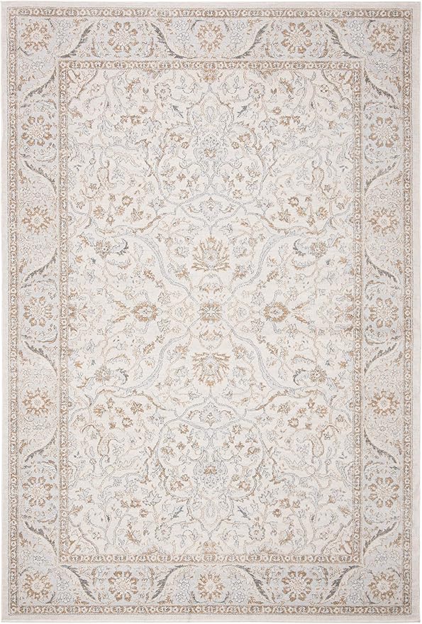 SAFAVIEH Isabella Collection Accent Rug - 3' x 5', Cream & Beige, Oriental Design, Non-Shedding & Easy Care, Ideal for High Traffic Areas in Entryway, Living Room, Bedroom (ISA912A)