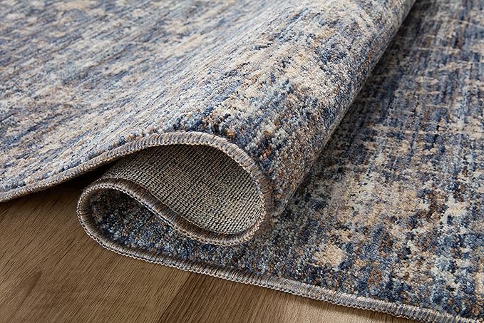 Loloi II Sorrento Collection SOR-01 Midnight/Natural 3'-11" x 3'-11" Round Accent Rug
