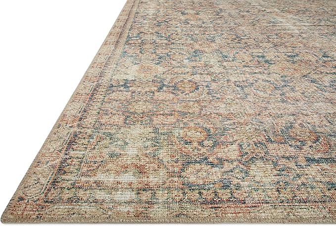 Loloi Angela Rose Aubrey Collection AUB-01 Navy/Multi 2'-6" x 9'-6", .19" Pile Height, Runner Rug