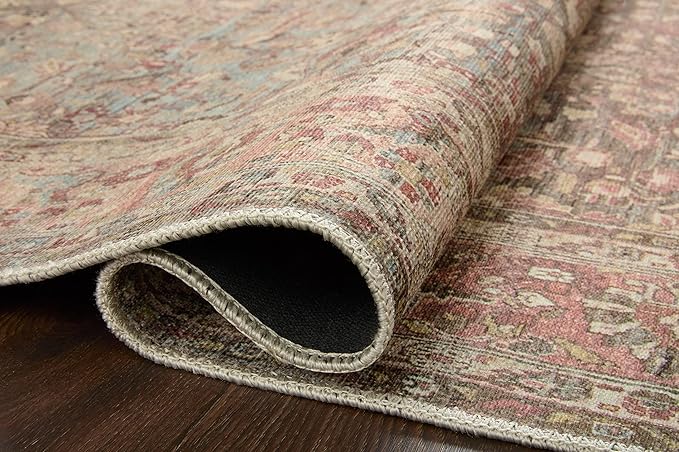 Loloi Adrian Collection ADR-06 Ocean/Clay 2'-6" x 7'-6", .19" Thick Runner Rug