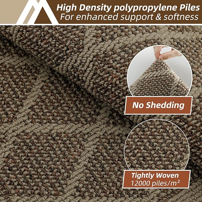 COSY HOMEER Kitchen Rug Non Slip Washable, 24"x60" Absorbent Kitchen Mats for Floor, Runner Rugs for Kitchen Floor, 100% Polypropylene Kitchen Sink Rug (Beige)
