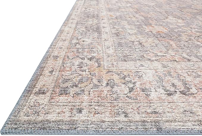 Loloi Skye Collection SKY-01 Grey/Apricot 2'-6" x 12'-0" Runner Rug