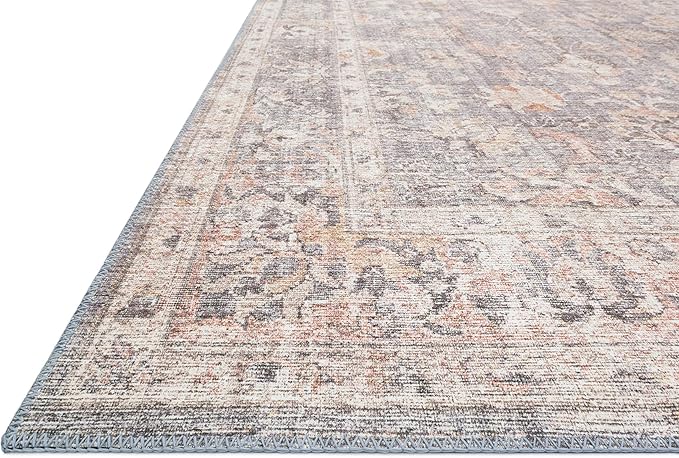 Loloi II Skye Collection SKY-01 Grey/Apricot 2'-6" x 7'-6" Runner Rug