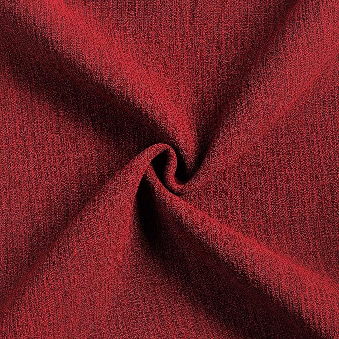 FUTEI Valentine's Day Red Chenille Decorative Throw Pillow Covers 22x22 Inch Set of 2,Soft Cozy Faux Linen Textured Cushion Case,Farmhouse Home Decor for Couch Living Room