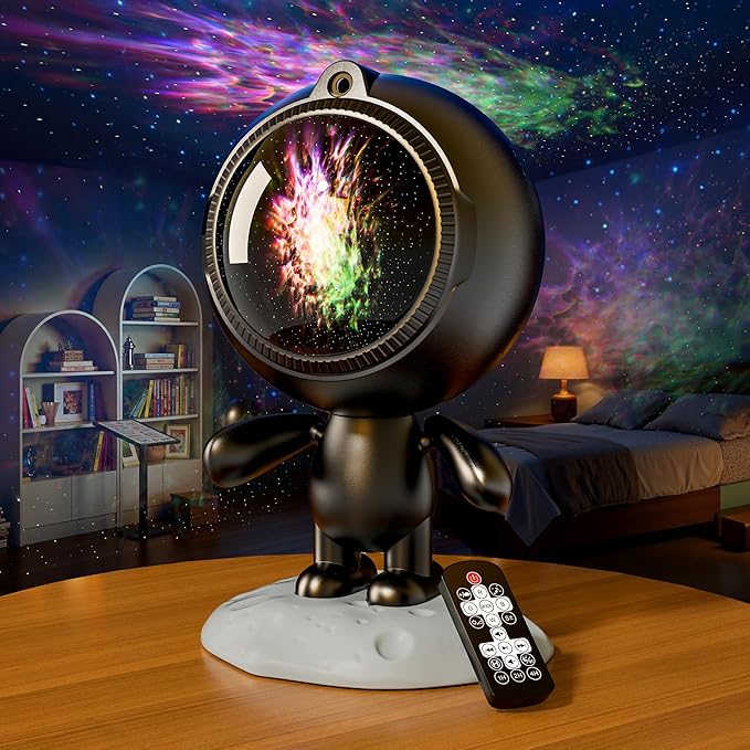 AIRIVO Star Projector, Galaxy Projector Night Light Bluetooth Speaker with Timer,Remote,White Noise, Posture Adjust,Room Bedroom Decor,Birthday Christmas Gifts for Kids Adults
