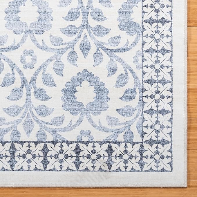 Gertmenian Indoor Boho Accent Rug - 2x4 Extra Small (2-Pack), Non Slip, Super Strong, Ideal for High Traffic Areas in Bedroom, Office, Kitchen - Esme, Blue, 24558