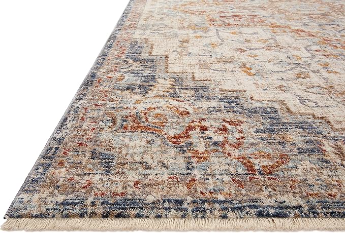 Loloi Sorrento Collection SOR-05 Ivory/Fiesta 2'-0" x 3'-0" Accent Rug
