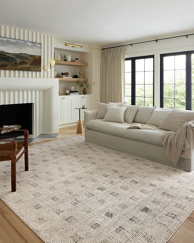 Loloi Kamala Collection KAM-01 Grey/Graphite 2'-7" x 10'-0" Runner Rug