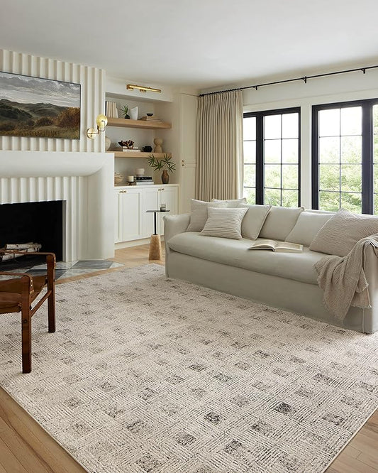 Loloi Kamala Collection KAM-01 Grey/Graphite 2'-7" x 10'-0" Runner Rug