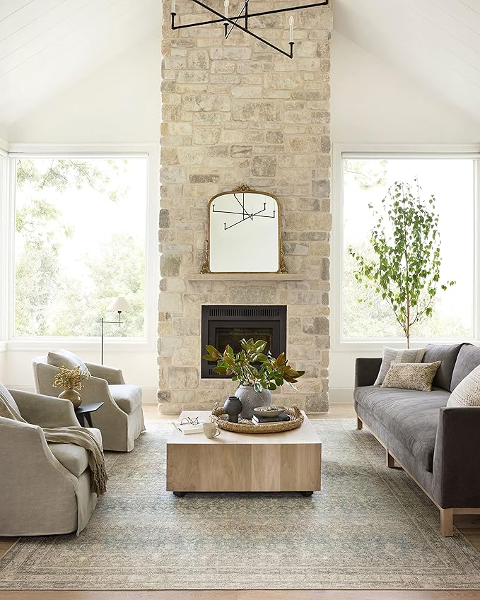 Loloi Angela Rose Aubrey Collection AUB-03 Jade/Natural 2'-0" x 5'-0", .19" Pile Height, Accent Rug