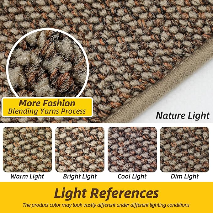 JSEI Dirt Trapper Door Mat 32"x48" Non-Slip Washable Entrance Mat, Dog Doormats, Absorbent & Fade-Resistant Floor Mats, Low Profile Welcome Mats for Entryway, Front Door, and Inside Entrance, Taupe