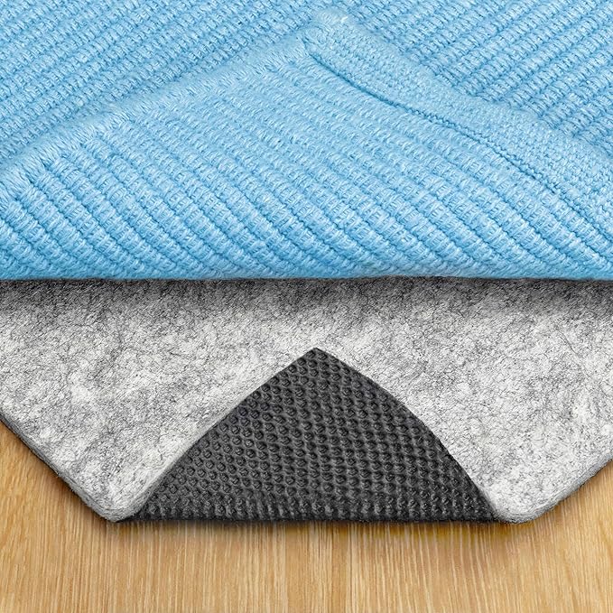 RUGPADUSA - Dual Surface - 5'x8' - 1/8" Thick - Felt + Rubber - Non-Slip Backing Rug Pad - Adds Low-Profile Comfort and Protection