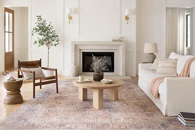Loloi Skye Collection SKY-01 Blush/Grey 2'-6" x 10'-0" Runner Rug
