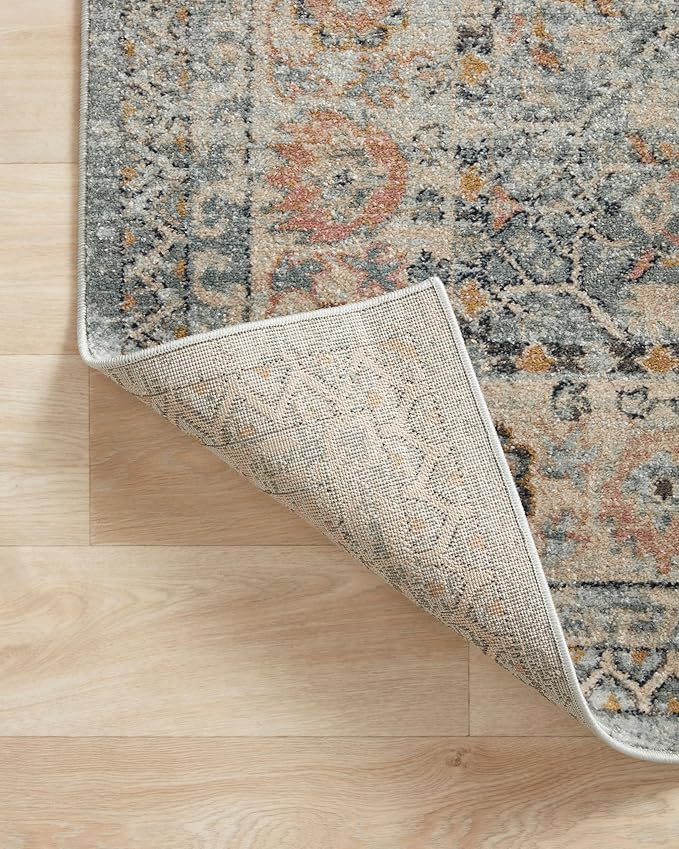 Loloi Jocelyn Collection JOC-04 Sky/Multi 4'-0" x 6'-0" .38" Thick Accent Rug