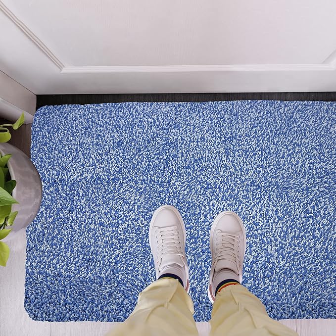 RugMast Premium Microfiber Indoor Door Mat – 24"x36" Washable Entry Mat, Non-Slip, Waterproof Backing, Super Absorbent, Low Profile Entryway Doormat for Indoor Entrance