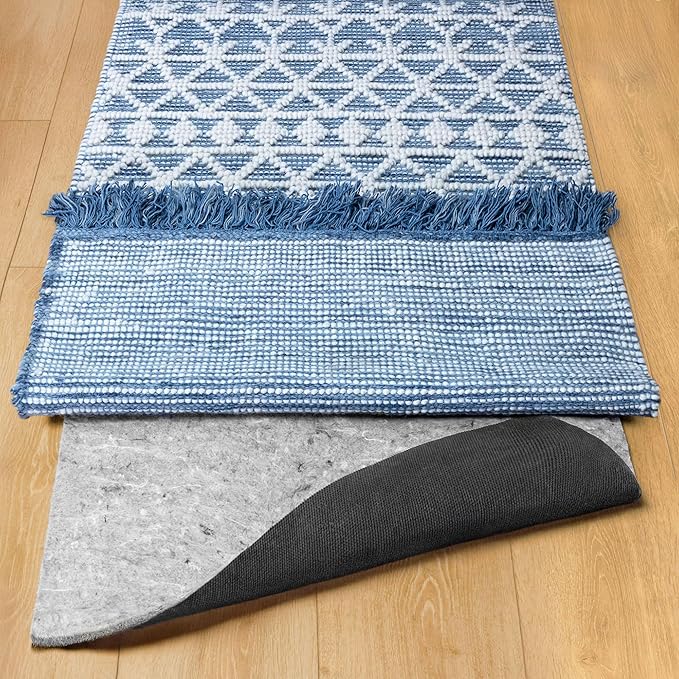 RUGPADUSA - Dual Surface - 1'10" x 7'10" - 3/8" Thick - Felt + Rubber - Enhanced Non-Slip Rug Pad - Adds Comfort and Protection - for Hard Surface Floors