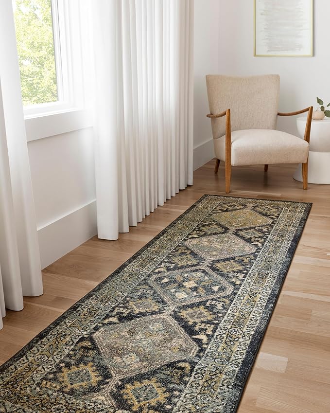 Loloi Jocelyn Collection JOC-02 Navy/Blue 2'-3" x 4'-0" .38" Thick Accent Rug