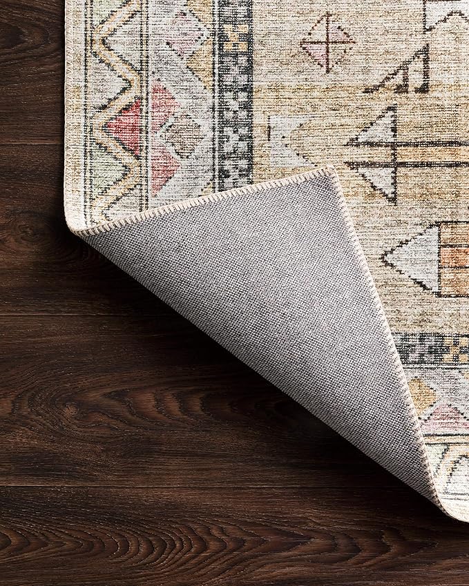 Loloi Skye Collection SKY-04 Gold/Blush 2'-6" x 12'-0" Runner Rug