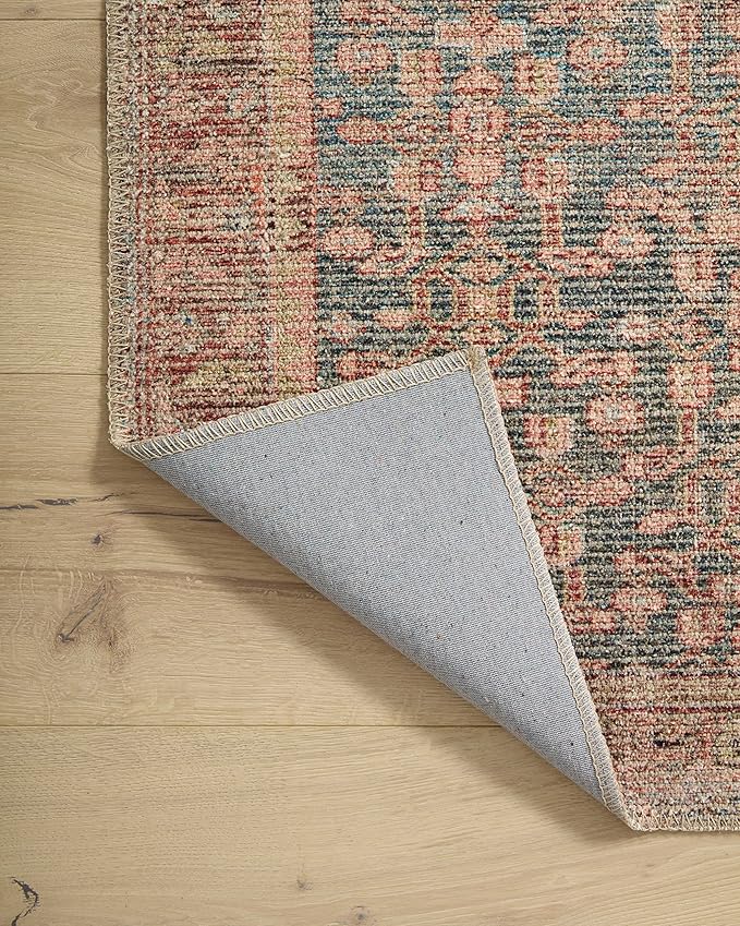 Loloi Angela Rose Aubrey Collection AUB-04 Blue/Terracotta 2'-0" x 5'-0", .19" Pile Height, Accent Rug