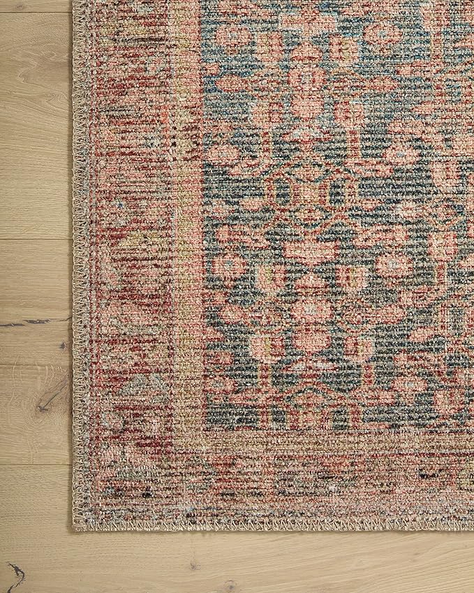Loloi Angela Rose Aubrey Collection AUB-04 Blue/Terracotta 2'-0" x 5'-0", .19" Pile Height, Accent Rug
