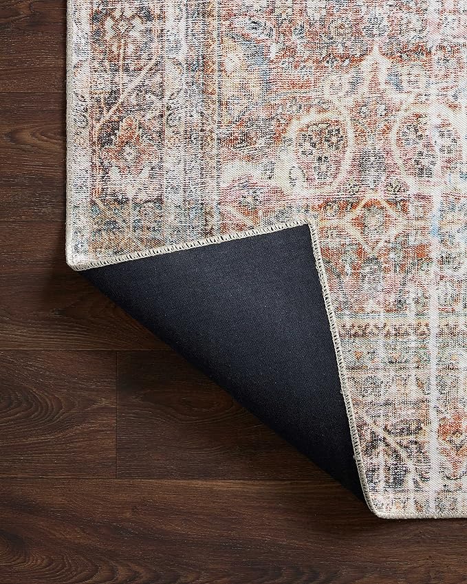 Loloi Adrian Collection ADR-05 Sunset/Charcoal 5'-0" x 7'-6", .19" Thick Area Rug