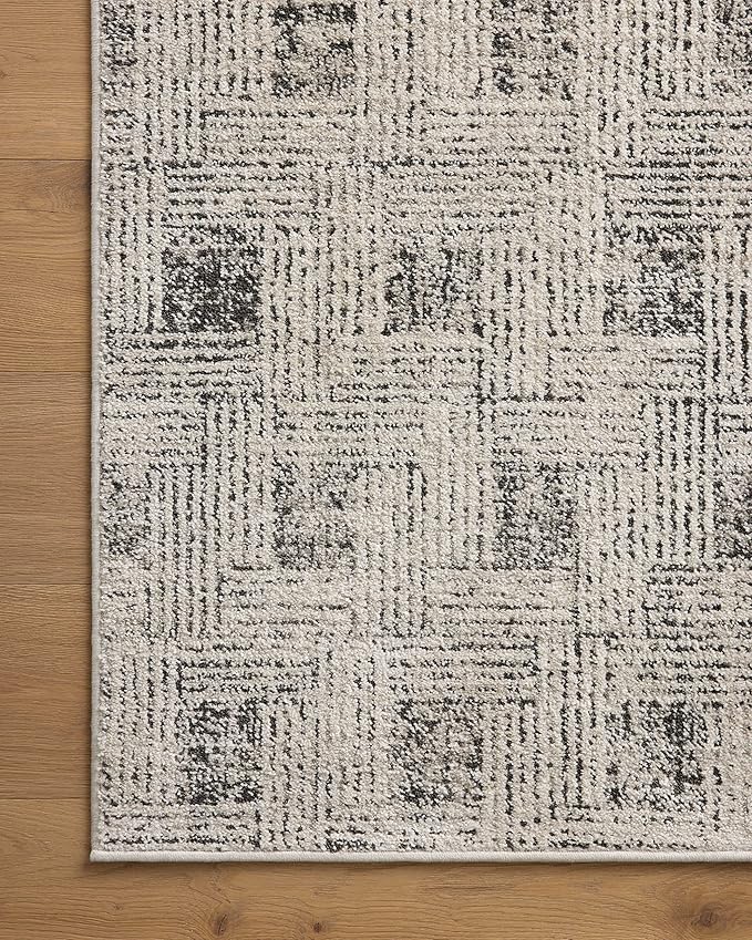 Loloi Kamala Collection KAM-01 Grey/Graphite 2'-7" x 10'-0" Runner Rug