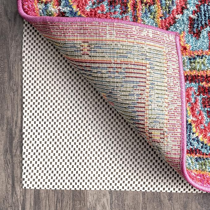 nuLOOM 2' x 8' Non-Slip Gripper Rug Pad, Cushioned for Comfort & Floor Protection, Skid Resistant Pads for Hard Floors Under Carpet Mat Cushion, Customizable Protection