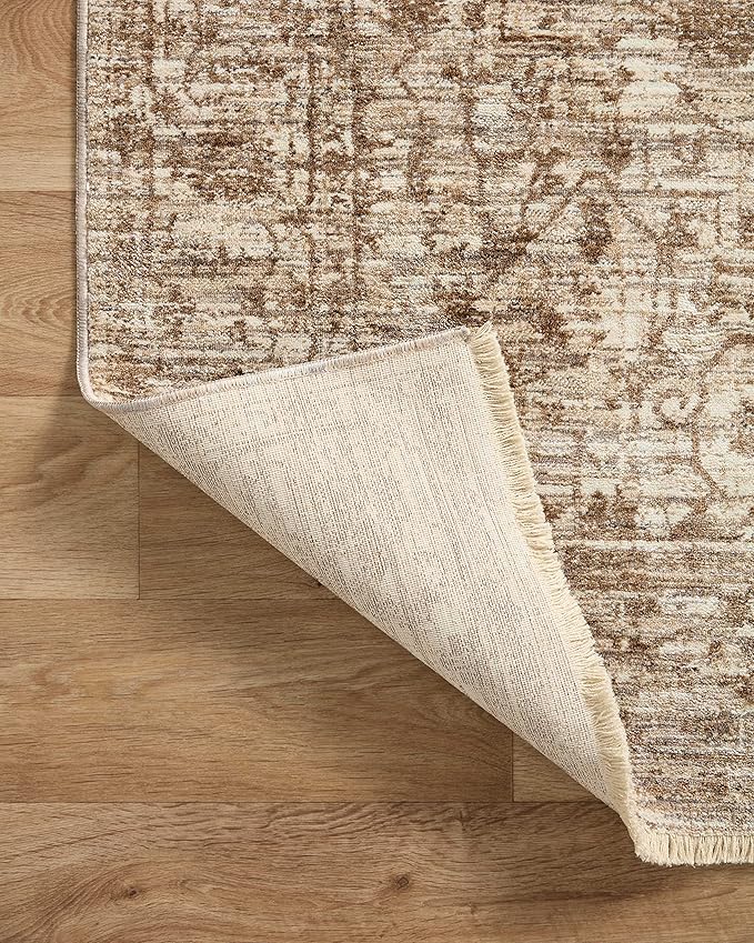 Loloi Sorrento Collection SOR-01 Bark/Natural 2'-7" x 8'-0" Runner Rug