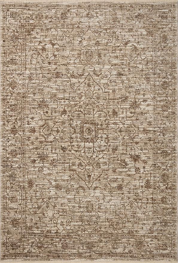 Loloi Sorrento Collection SOR-01 Bark/Natural 2'-7" x 8'-0" Runner Rug